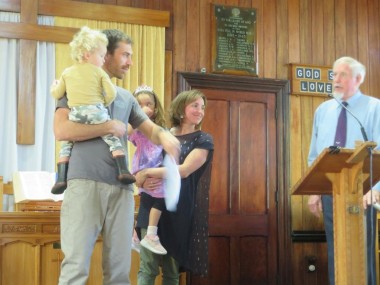 Suisted family receive blessing
