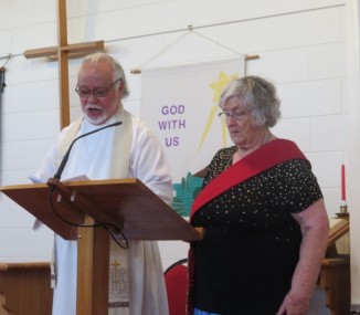 Rev. Tau Lasi and Deacon Margaret Birtles