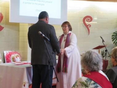 Gifts for Ruth from Rotorua parish