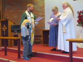 Rev. John Carr and son, Deacon Birtles, Rev. Walker