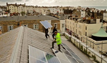 CCB Solar Panels on St George Brightons roof