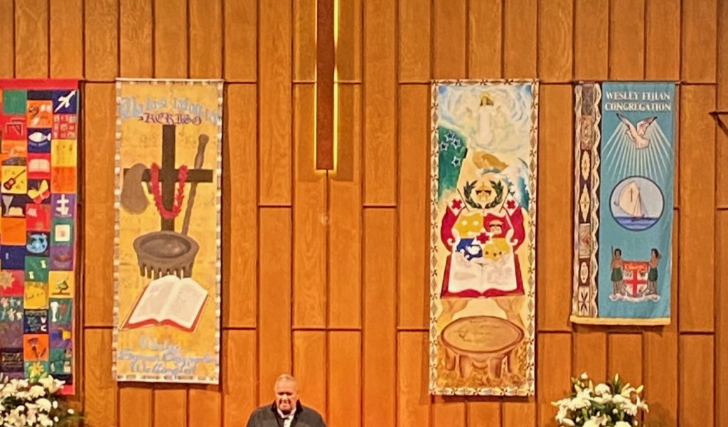 Conference alter portrait